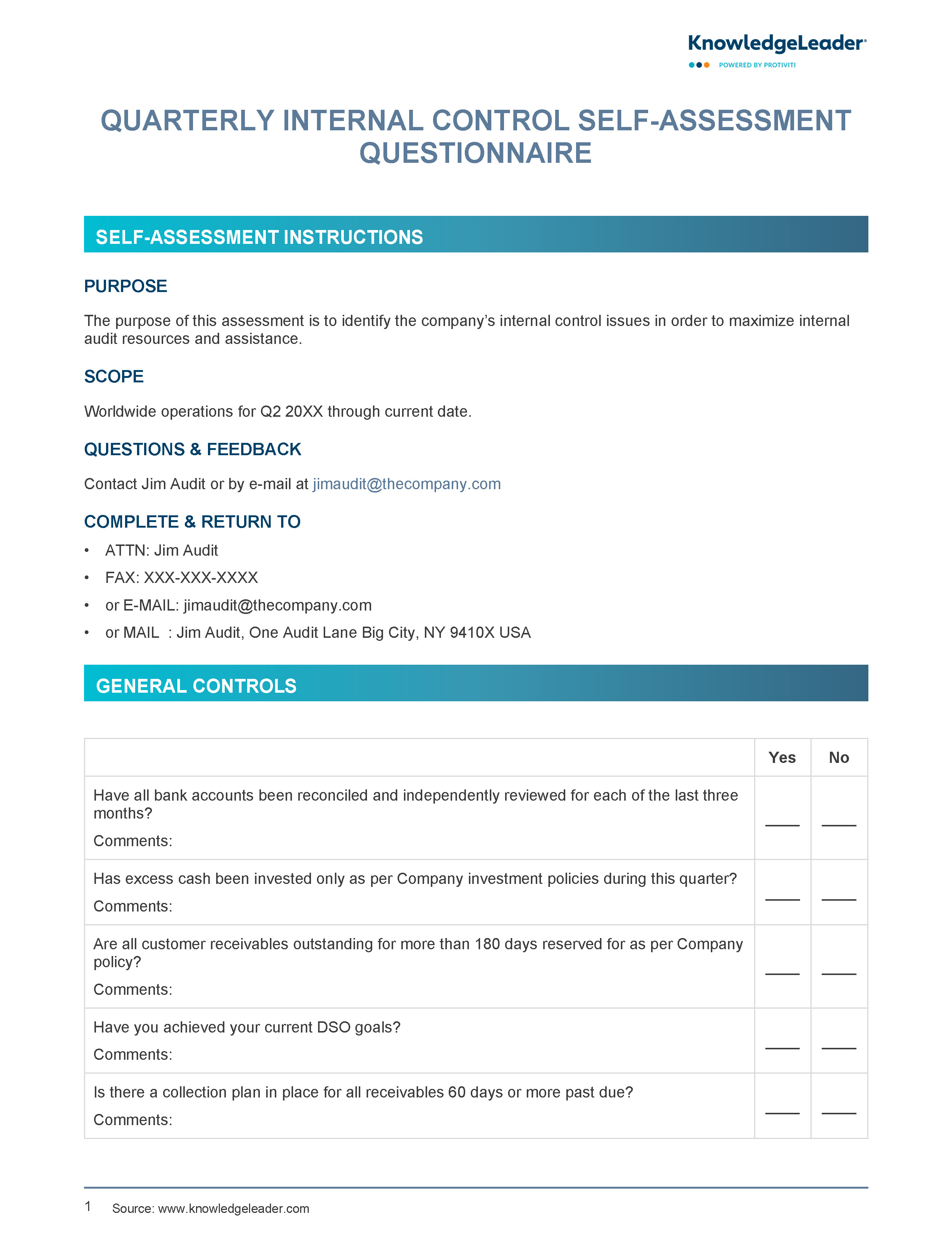 quarterly-internal-control-self-assessment-questionnaire-knowledgeleader